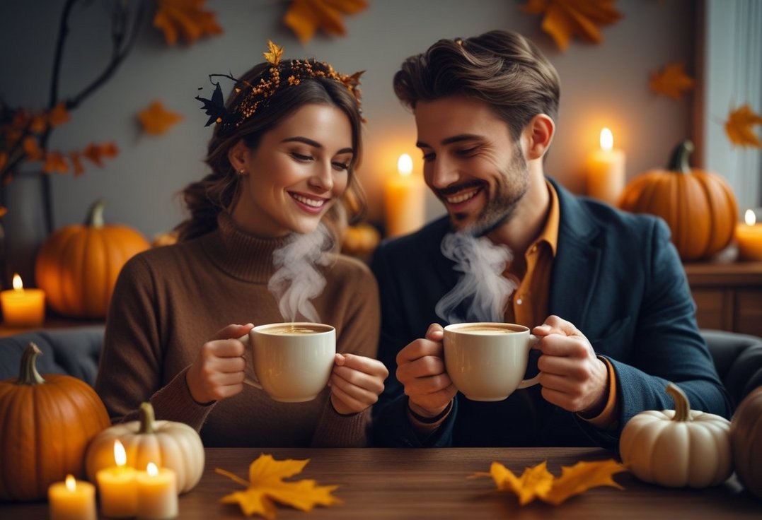 Hold kaffen varm til halloween kostumer til festen